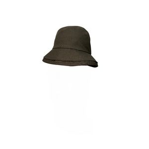 Sacai Double Brim Wool Bucket Hat. Khaki. Never Worn